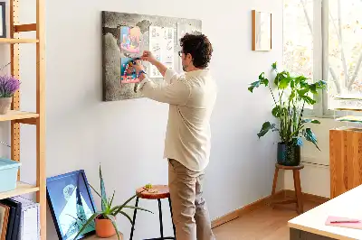Parafa üzenőtábla panoráma világtérkép mintával