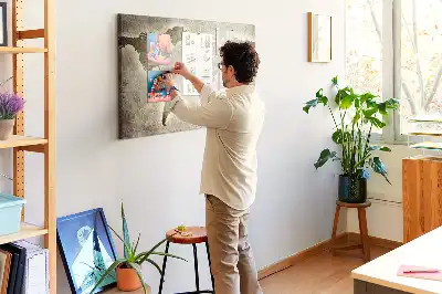 Parafa üzenőtábla panoráma világtérkép mintával