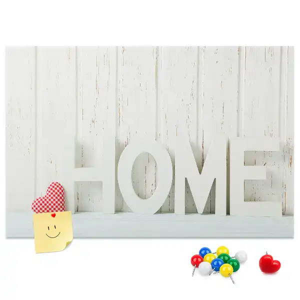 Parafa üzenőtábla lakásdekorációs Home felirattal