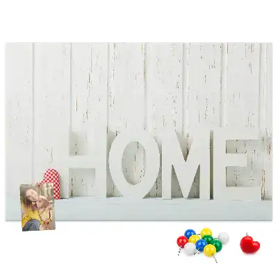 Parafa üzenőtábla lakásdekorációs Home felirattal