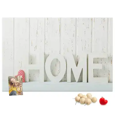 Parafa üzenőtábla lakásdekorációs Home felirattal