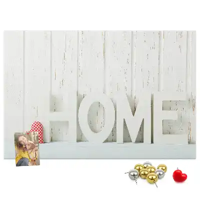 Parafa üzenőtábla lakásdekorációs Home felirattal