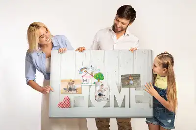 Parafa üzenőtábla lakásdekorációs Home felirattal
