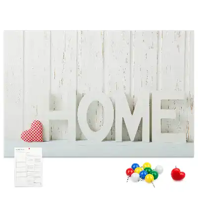 Parafa üzenőtábla lakásdekorációs Home felirattal