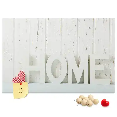 Parafa üzenőtábla lakásdekorációs Home felirattal