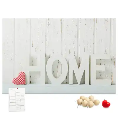 Parafa üzenőtábla lakásdekorációs Home felirattal