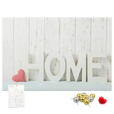 Parafa üzenőtábla lakásdekorációs Home felirattal