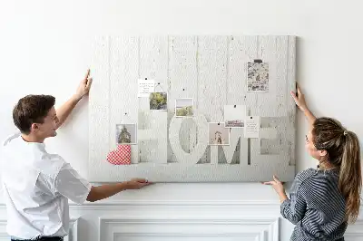 Parafa üzenőtábla lakásdekorációs Home felirattal