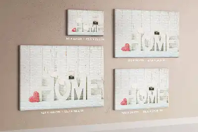 Parafa üzenőtábla lakásdekorációs Home felirattal