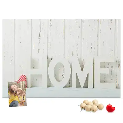 Parafa üzenőtábla lakásdekorációs Home felirattal
