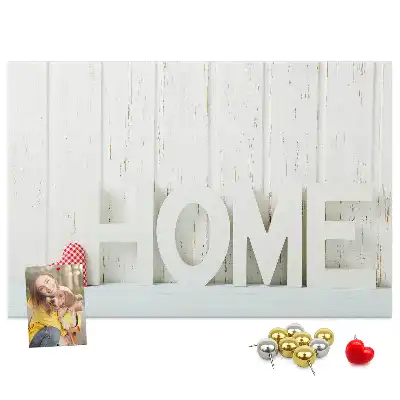 Parafa üzenőtábla lakásdekorációs Home felirattal