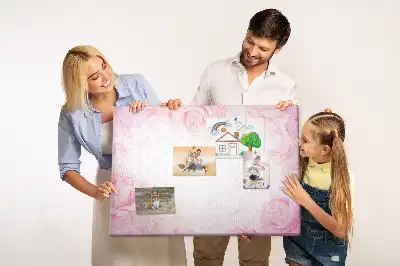 Rózsák absztrakció parafa üzenőtábla