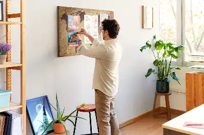 Parafatábla régi világtérkép mintával