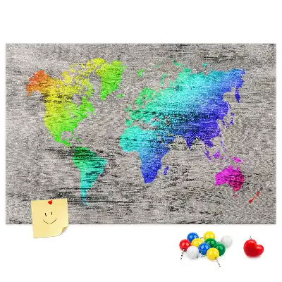 Parafatábla univerzális világtérkép mintával