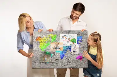 Parafatábla univerzális világtérkép mintával