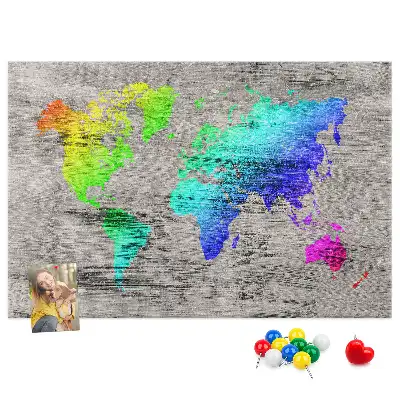 Parafatábla univerzális világtérkép mintával