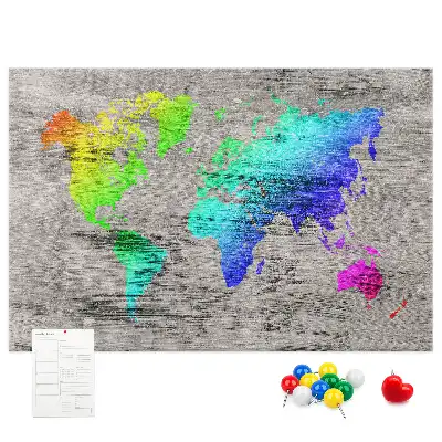 Parafatábla univerzális világtérkép mintával