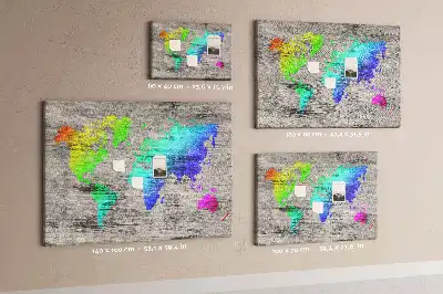 Parafatábla univerzális világtérkép mintával