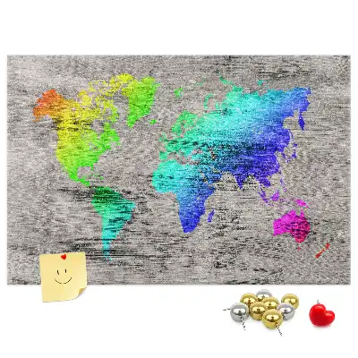 Parafatábla univerzális világtérkép mintával