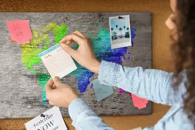 Parafatábla univerzális világtérkép mintával
