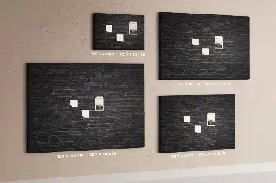 Fali parafa üzenőtábla sötét téglafal mintával