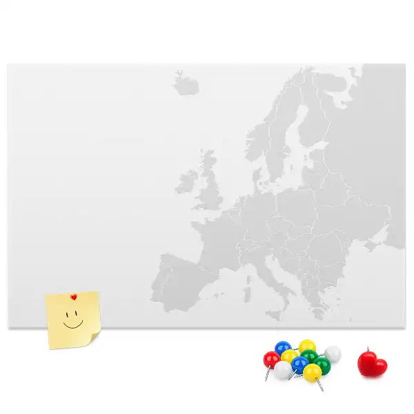 Európai kontinens felosztása parafatábla