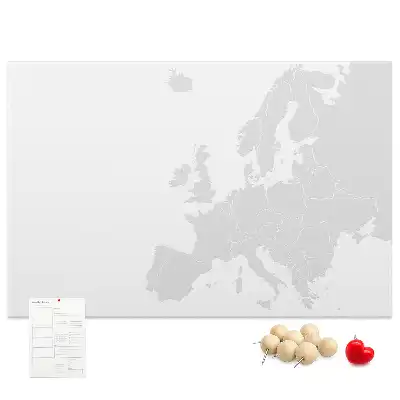 Európai kontinens felosztása parafatábla