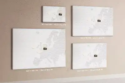 Európai kontinens felosztása parafatábla