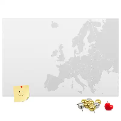 Európai kontinens felosztása parafatábla