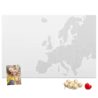 Európai kontinens felosztása parafatábla