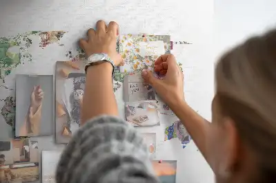 Fali parafa üzenőtábla földgömb mintával
