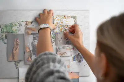Fali parafa üzenőtábla földgömb mintával