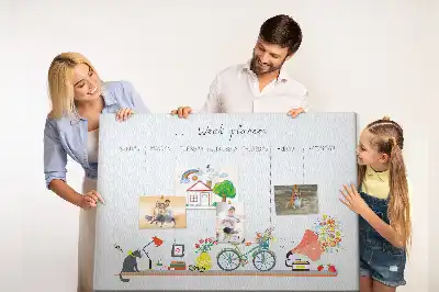 Parafatábla heti falinaptárral