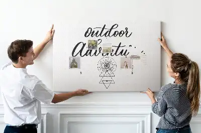 Kaland az otthonon kívül parafatábla