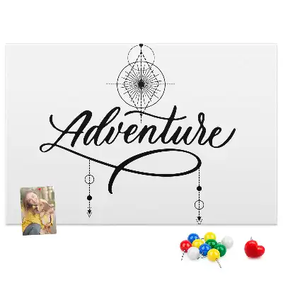 Parafa üzenőtábla utazási adventure motívummal