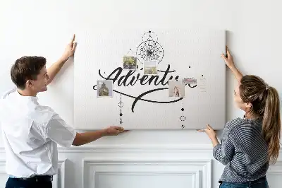 Parafa üzenőtábla utazási adventure motívummal