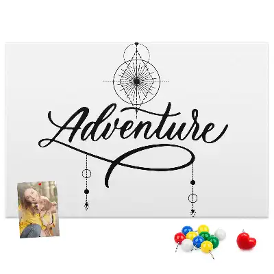 Parafa üzenőtábla utazási adventure motívummal