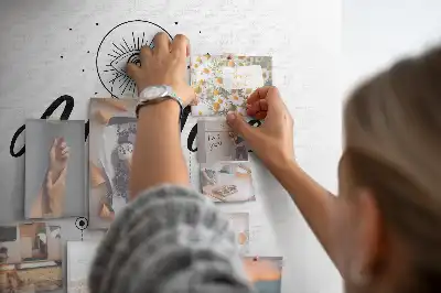 Kalandvágy mintás fali parafa üzenőtábla
