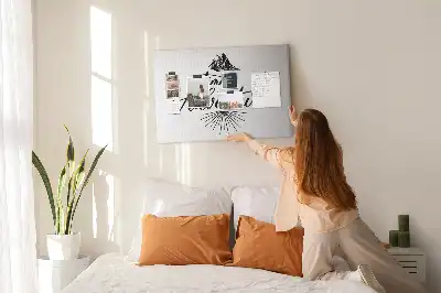 Inspiráló megerősítés parafatábla