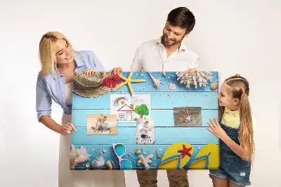 Parafa üzenőtábla tengerparti dekorációval