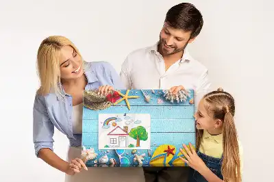 Parafa üzenőtábla tengerparti dekorációval