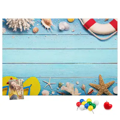 Tengerészeti motívumos fali parafa üzenőtábla
