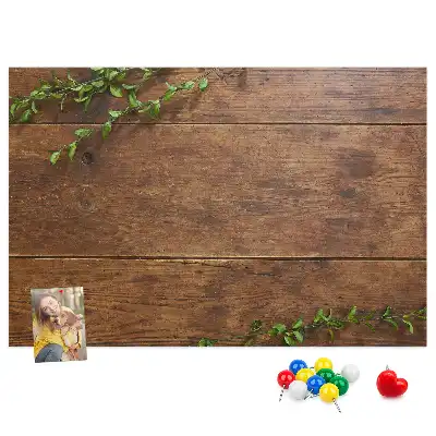 Rusztikus fa parafatábla