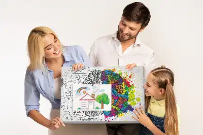 Gondolkodás pszichológiai motívumú parafa üzenőtábla