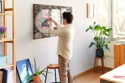 Klasszikus atlasz mintás parafa üzenőtábla