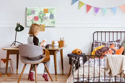 Világtérkép mintás parafa üzenőtábla államhatárokkal