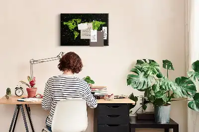 Parafa üzenőtábla földgömb mintával