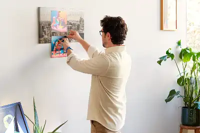 Parafatábla városi tájképpel