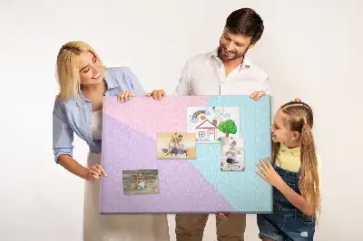Pasztell mintás parafatábla