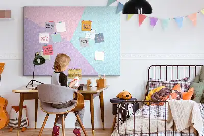 Pasztell mintás parafatábla